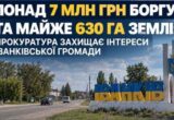 Понад 7 млн грн боргу за землю: прокуратура через суд вимагає повернути Іванківській громаді майже 630 га