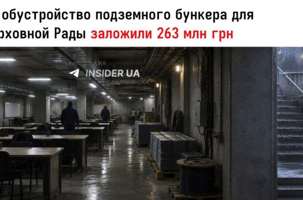263 млн грн на ”підземну Раду”: скільки можуть витратити на укриття для депутатів