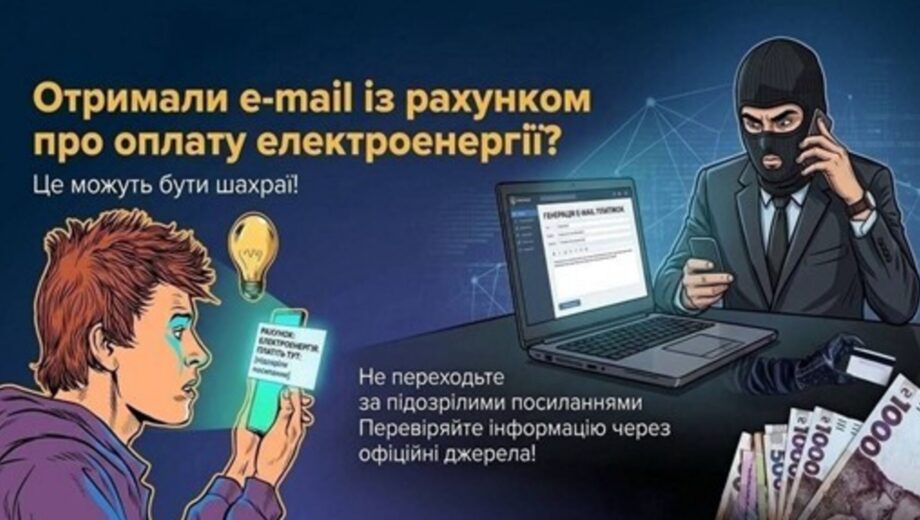 ”У вас борг за світло”: шахраї розсилають небезпечні повідомлення від імені Міненерго