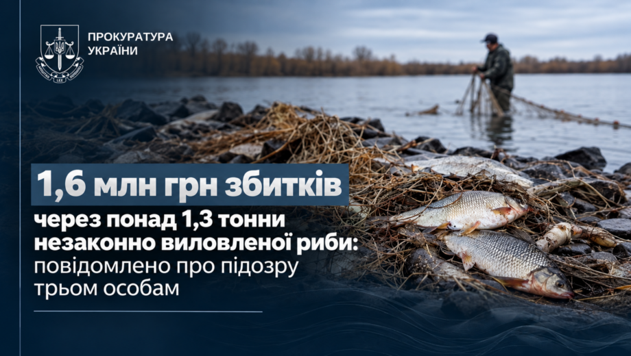 На Київському водосховищі незаконно виловили понад тонну риби: збитки перевищили 1,6 млн грн