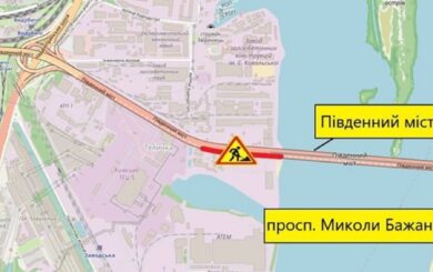 Південний міст у Києві частково перекриють на 6 днів: які смуги закриють і коли завершать ремонт