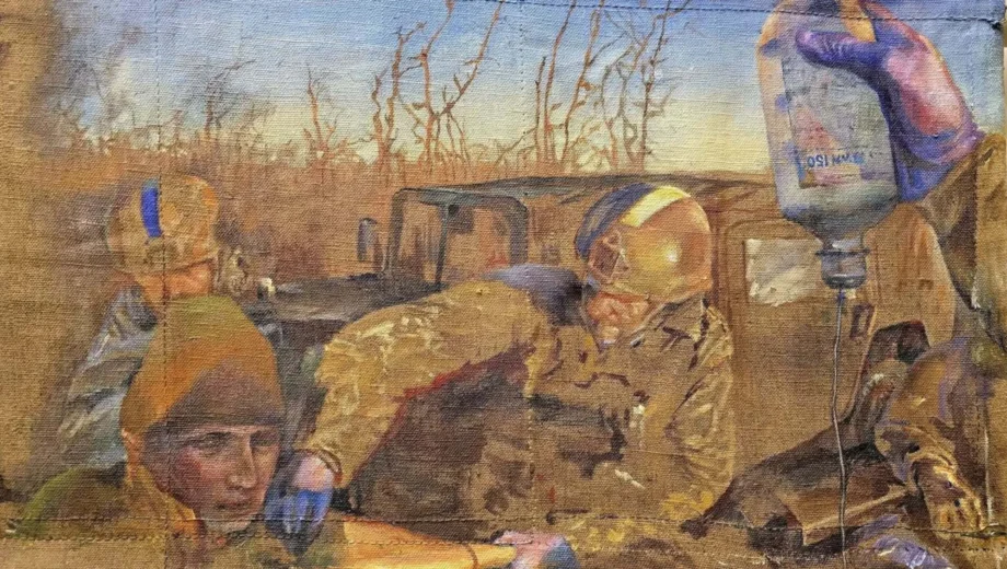 Золоті руки медиків: у Києві створюють триптих про порятунок поранених