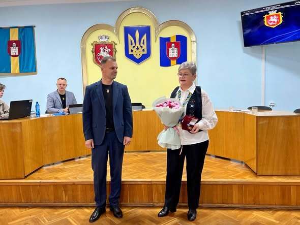 Вручення відзнаки Вірі Чайковській-Тарликовій