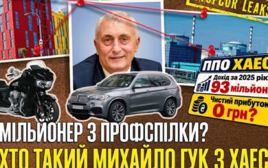 Профспілковий мільйонер? Квартири, BMW та дорогі активи родини багаторічного очільника профспілки ХАЕС Гука