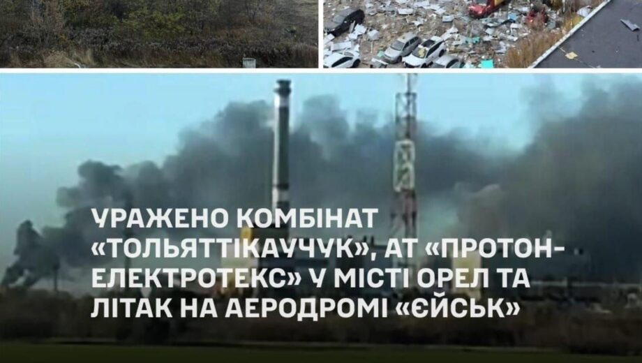 Удары по военным целям РФ: поражен самолет, завод ракетных компонентов и химкомбинат