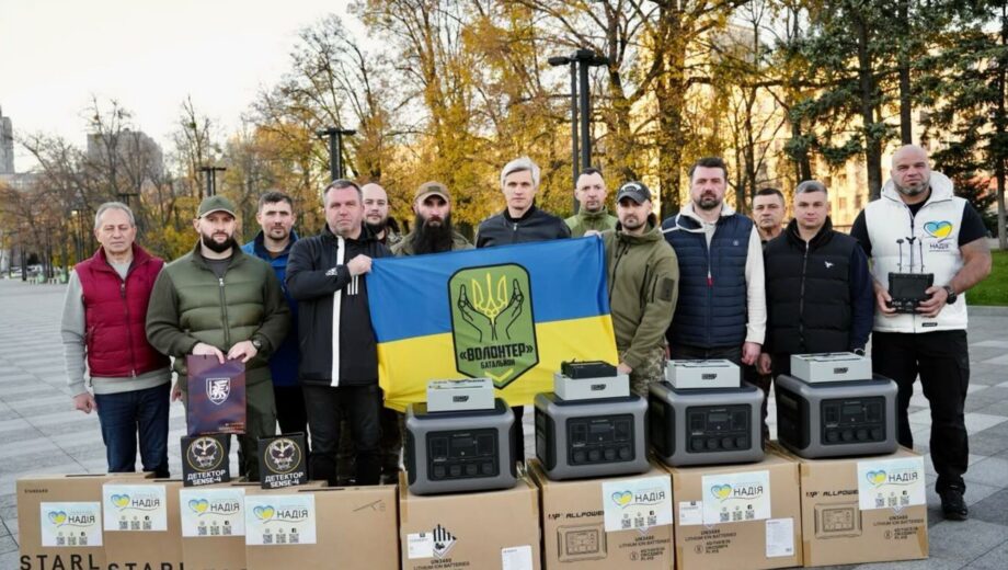 457 миссия на Харьковщину: Валерий Дубиль, фонд »Надежда» и Олег Крот передали помощь защитникам